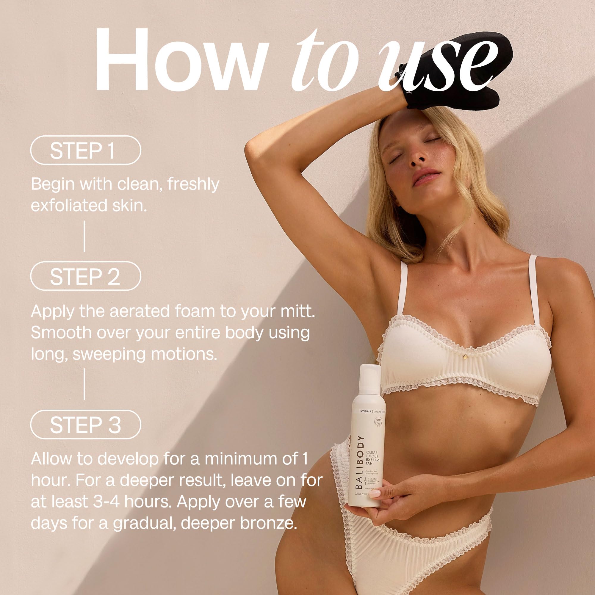 BALI BODY lifestyle on bathroom counter showing easy daily use