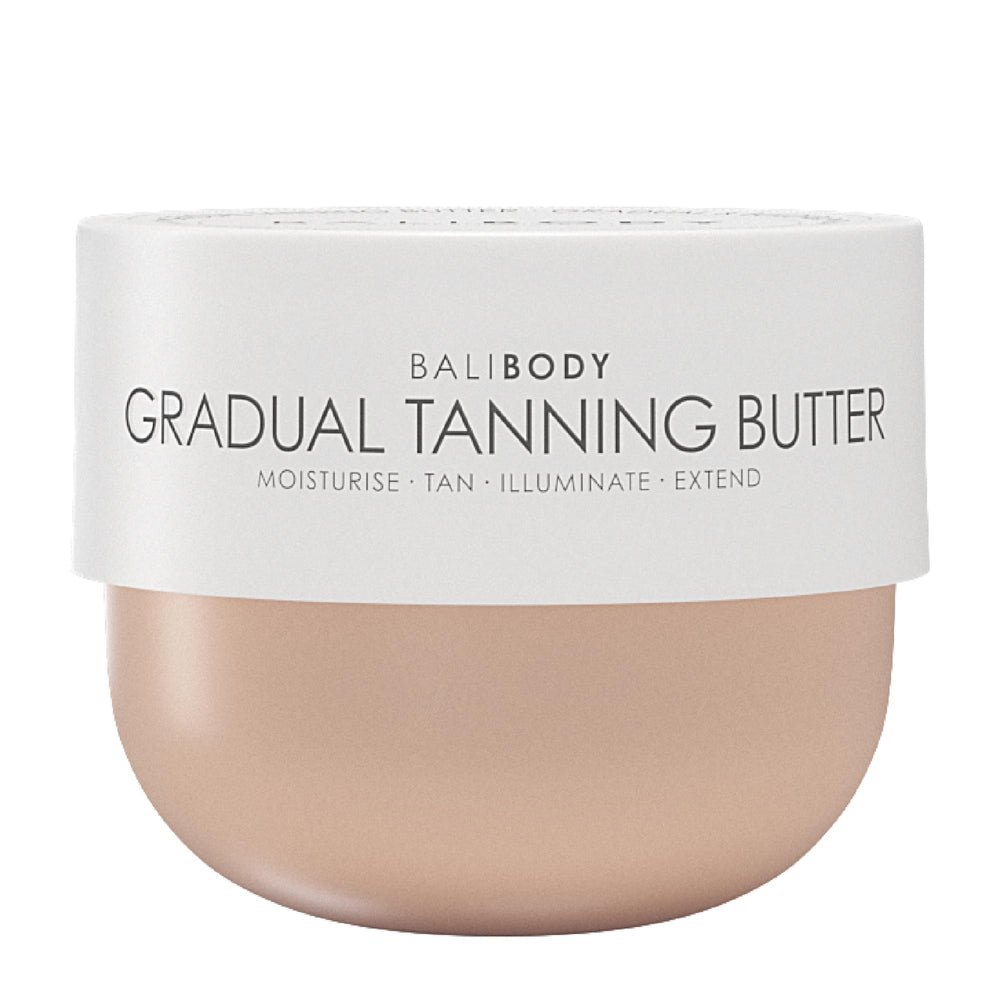 BALI BODY tub front view showing label and packaging benefit clear branding
