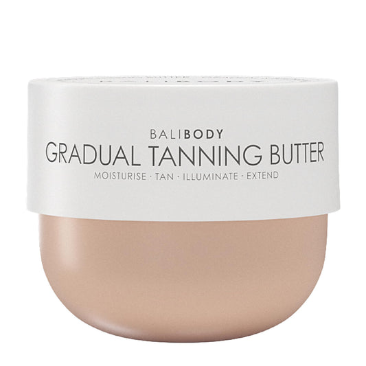 BALI BODY tub front view showing label and packaging benefit clear branding