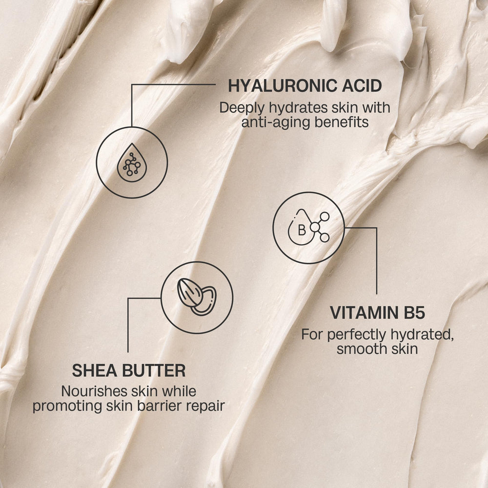 BALI BODY close-up texture of creamy butter emphasizing hydration benefit