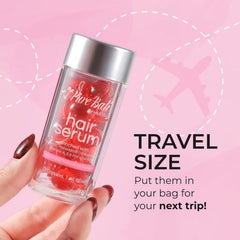 Bali Secret size comparison beside coin showing compact travel-friendly design