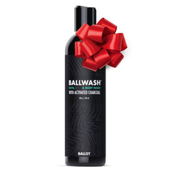 Ballsy front bottle shot showing label and 8 oz size, highlights clear branding and benefit