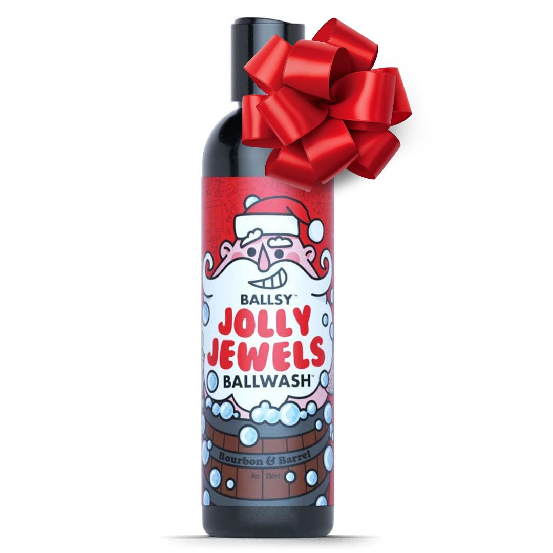 Ballsy bottle front label showing scent and charcoal benefits