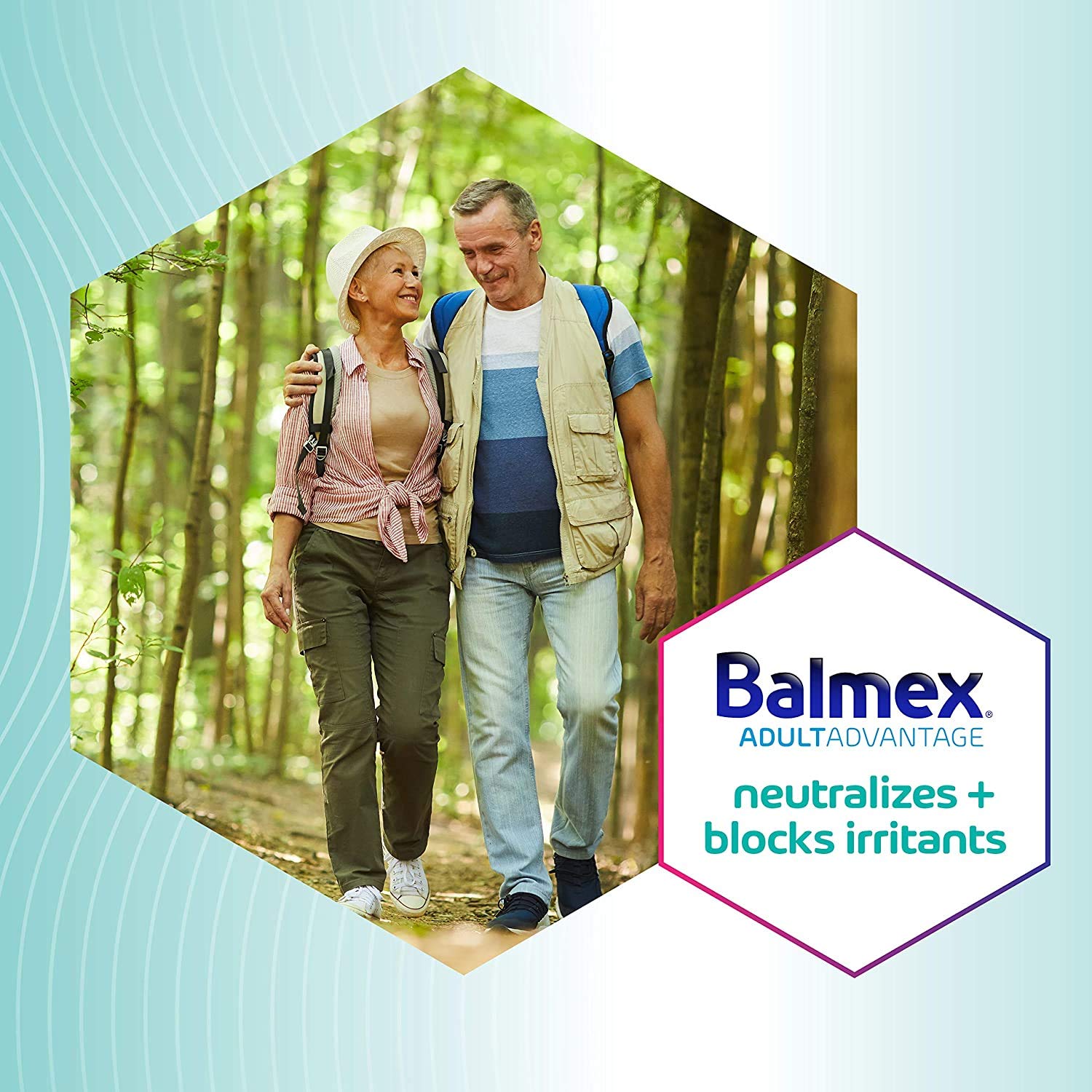 Balmex being applied to adult skin showing protective barrier and immediate comfort