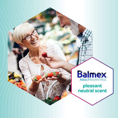 Balmex tube held in hand to show 3 ounce size and portability for caregivers