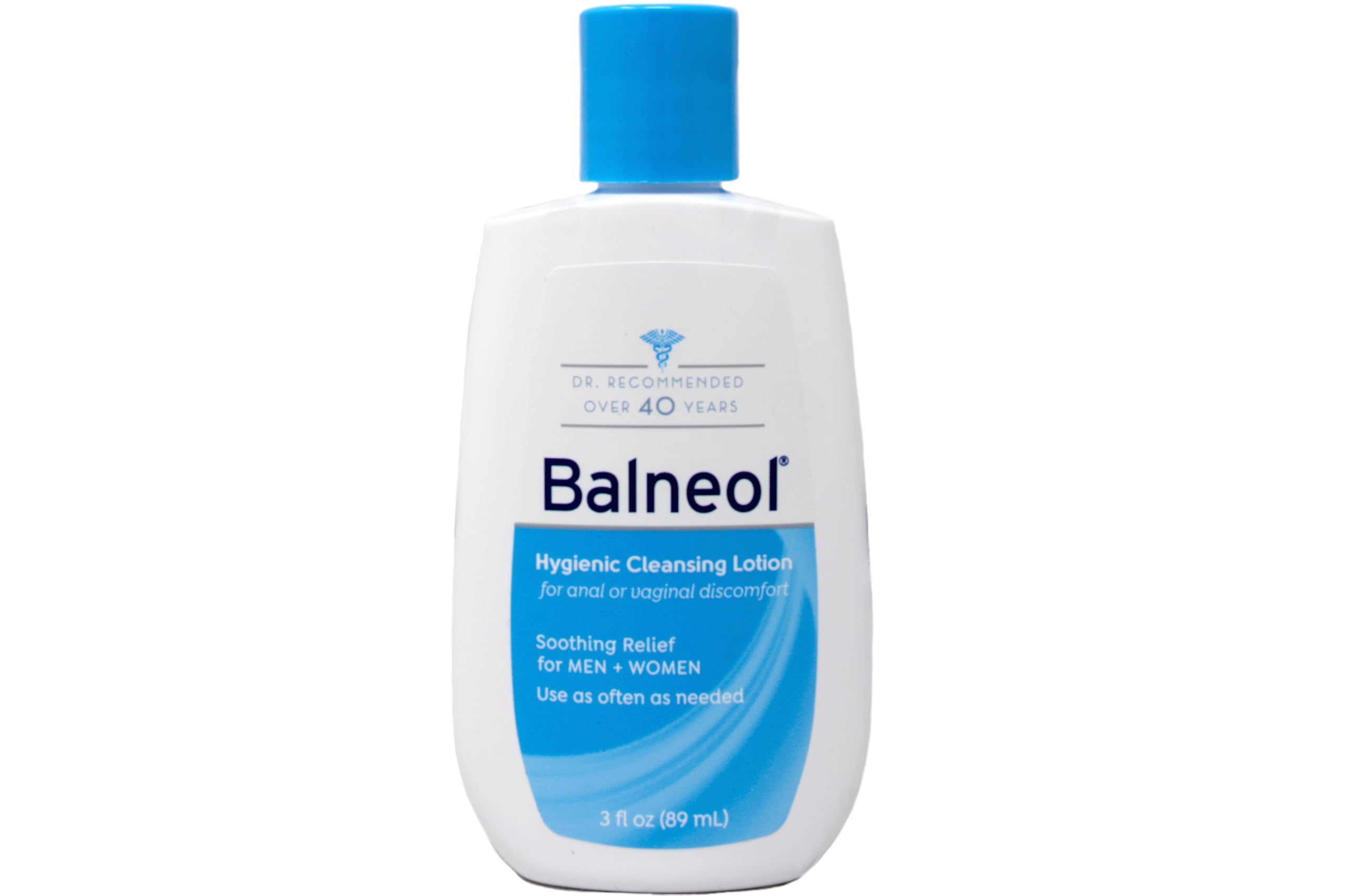 Balneol single 3 oz bottle close-up label highlighting gentle cleansing benefit