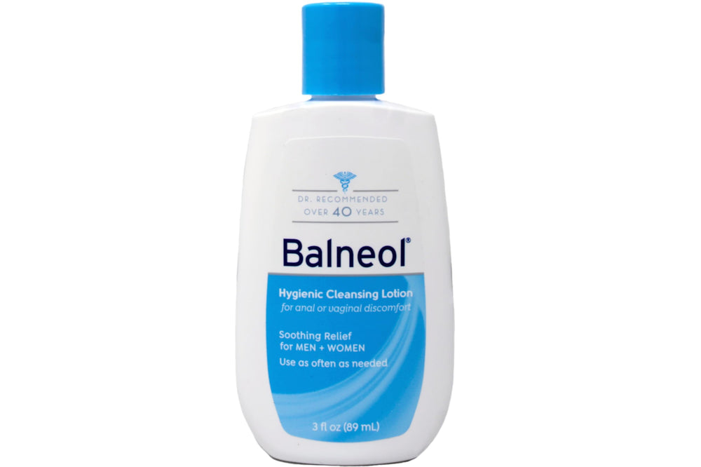Balneol single 3 oz bottle close-up label highlighting gentle cleansing benefit