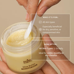 BAMBU EARTH balm on hand being warmed and spread for quick, non-greasy application