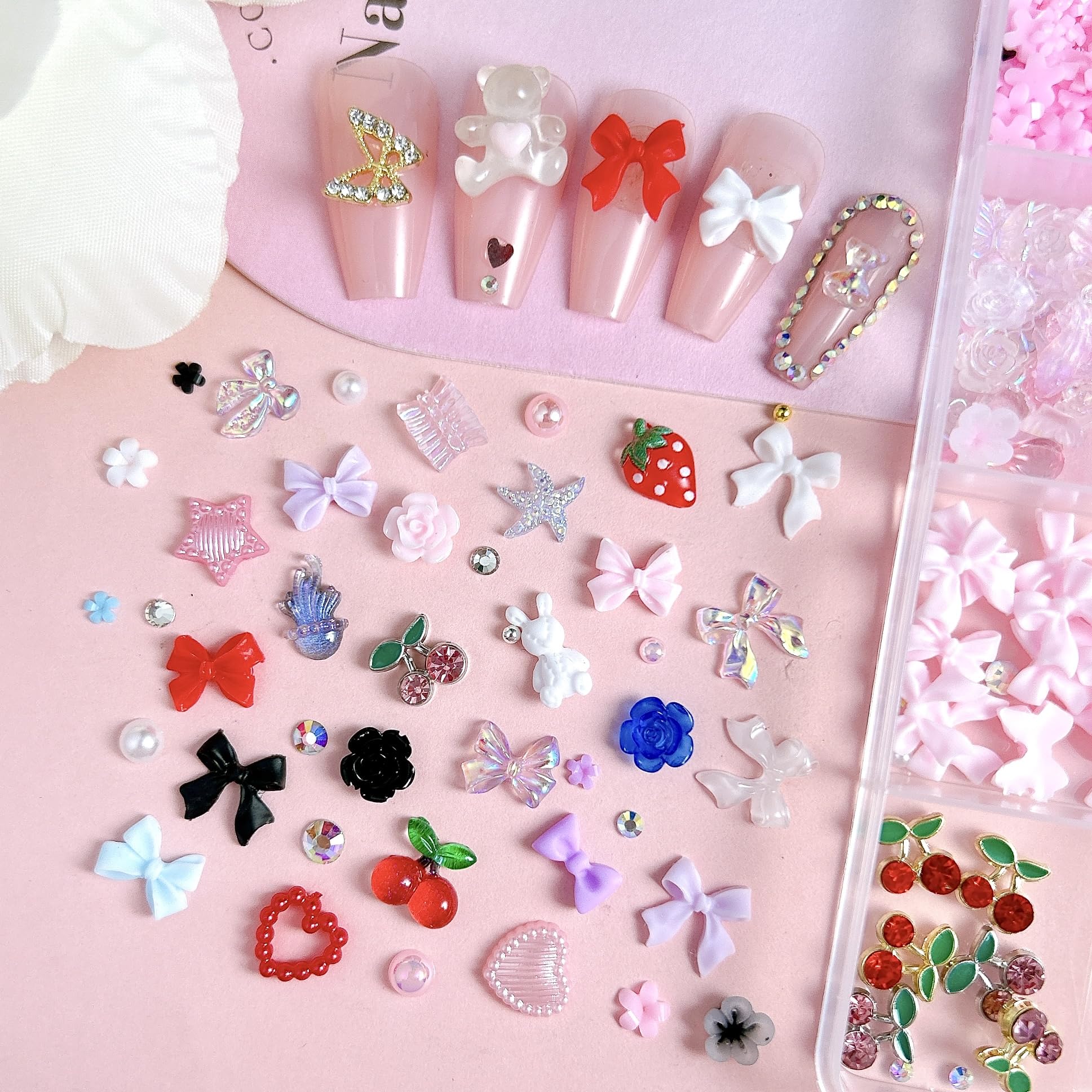 BANA ART flatback pearls and rhinestones spread, versatile sizing benefits