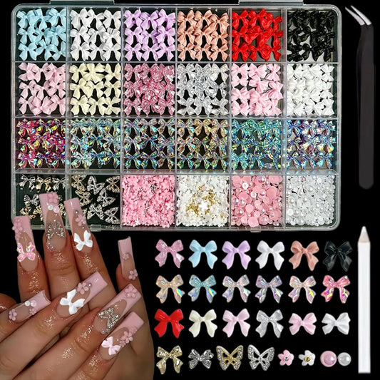 BANA ART front packaging showing clear 24-compartment case and contents for organized storage