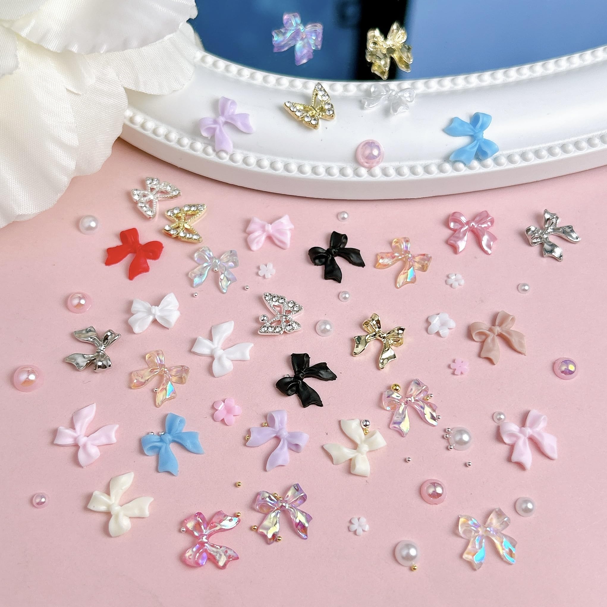 BANA ART manicure in use displaying charms on nails for a finished, stylish look