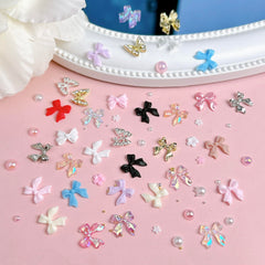 BANA ART manicure in use displaying charms on nails for a finished, stylish look