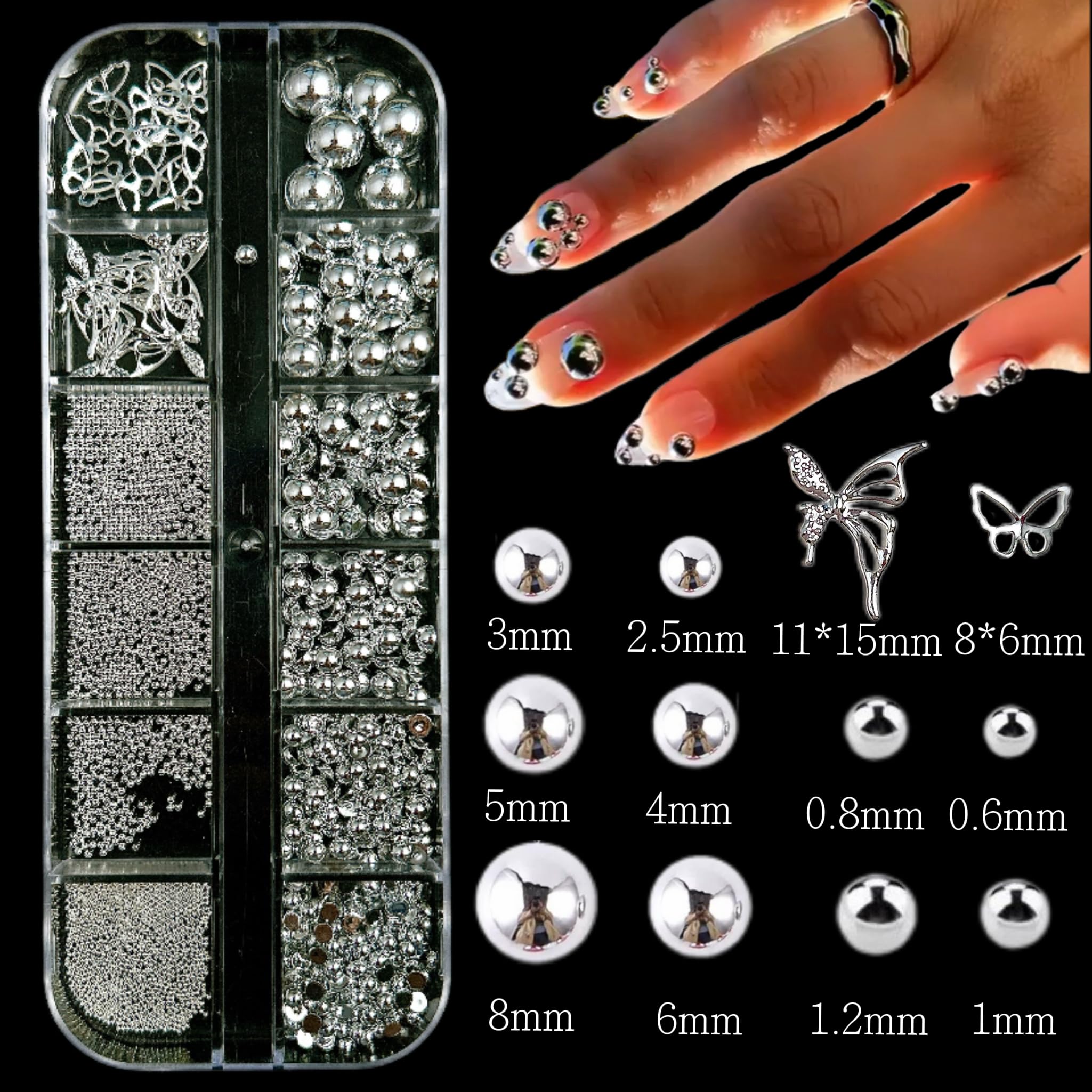 bana art silver piercing cross charms and rivets detailed view for edgy accents
