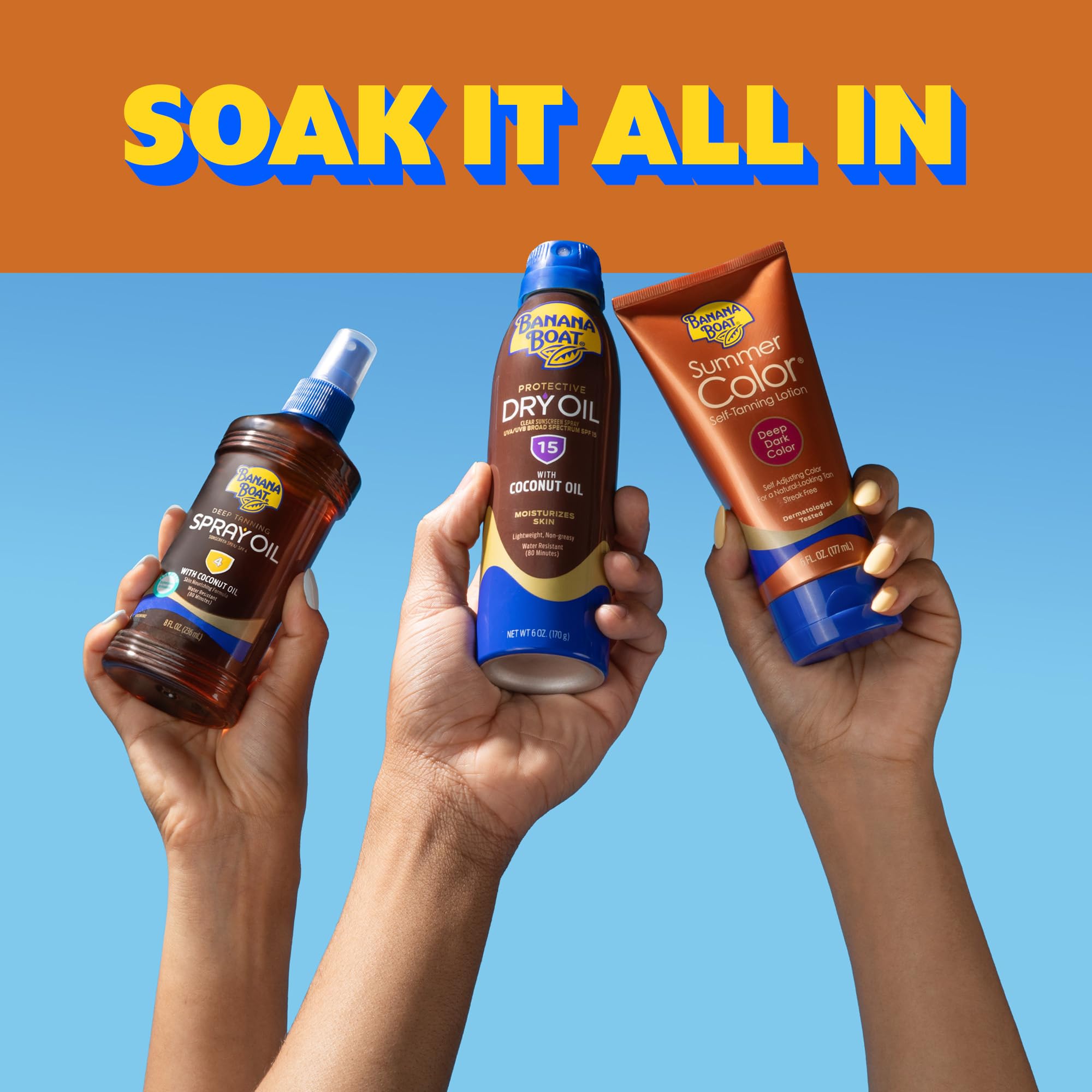 Banana Boat argan oil ingredient detail highlighting nourishing skin benefits