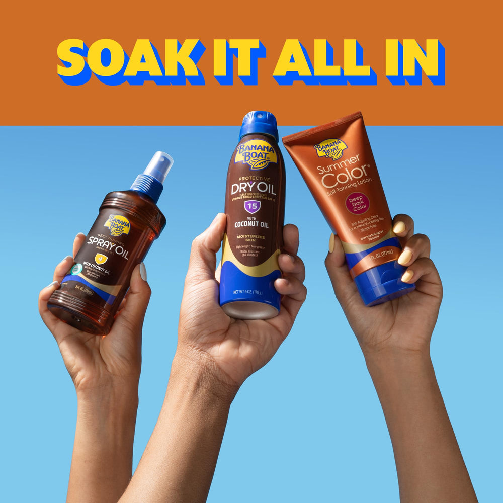 Banana Boat argan oil ingredient detail highlighting nourishing skin benefits