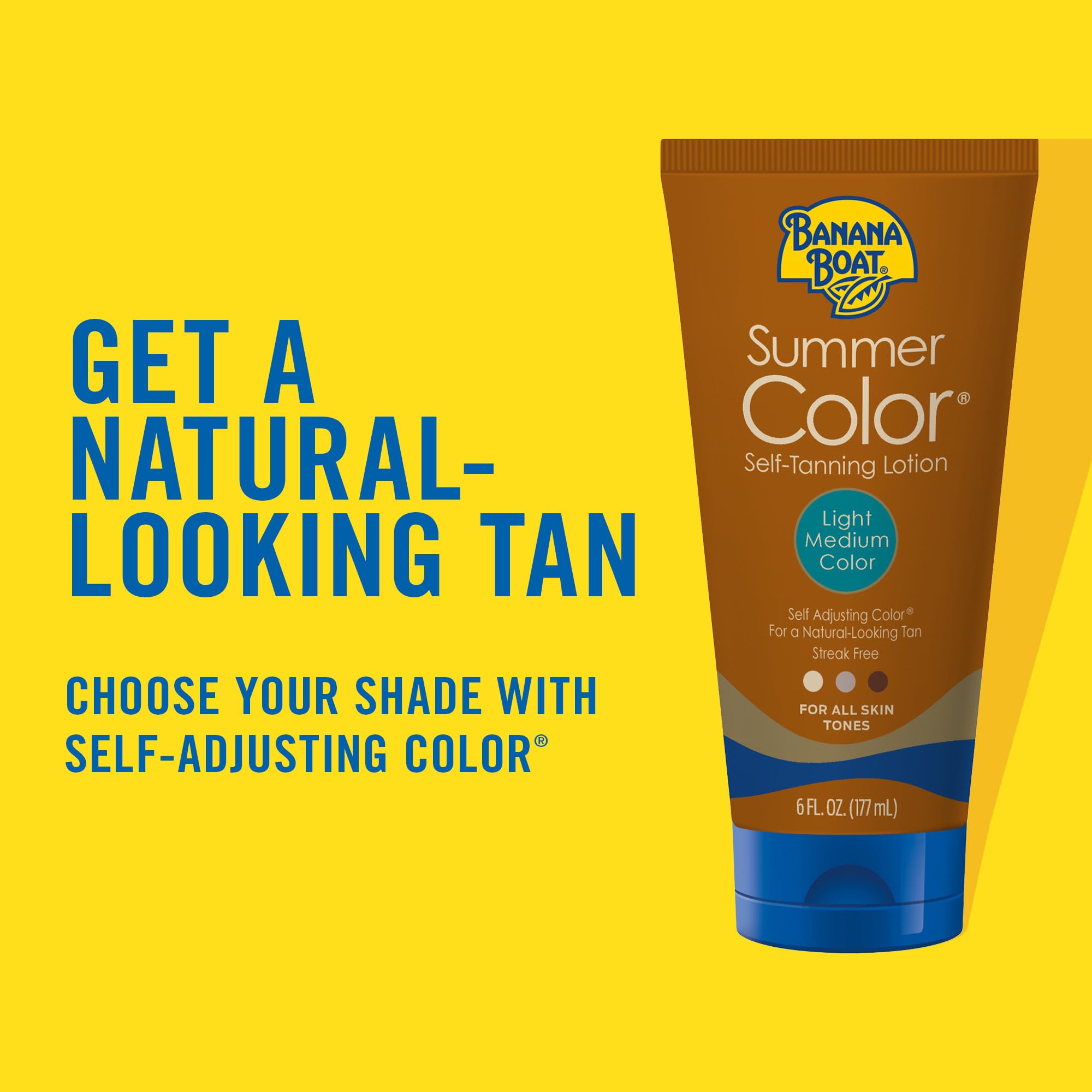 Banana Boat lotion texture close-up highlighting smooth, oil-free formula for even application