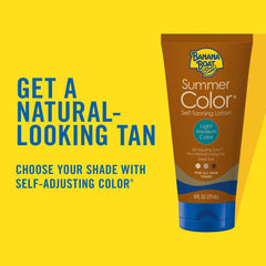 Banana Boat lotion texture close-up highlighting smooth, oil-free formula for even application