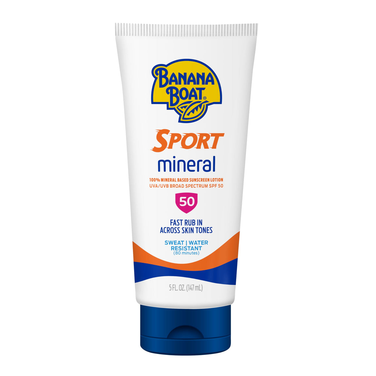 Banana Boat front bottle showing SPF 50 for quick identification and protection