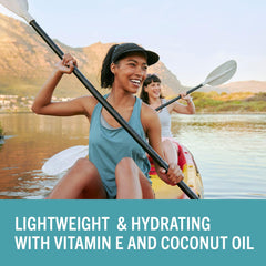 Banana Boat mineral in a travel bag among beach essentials highlighting portability