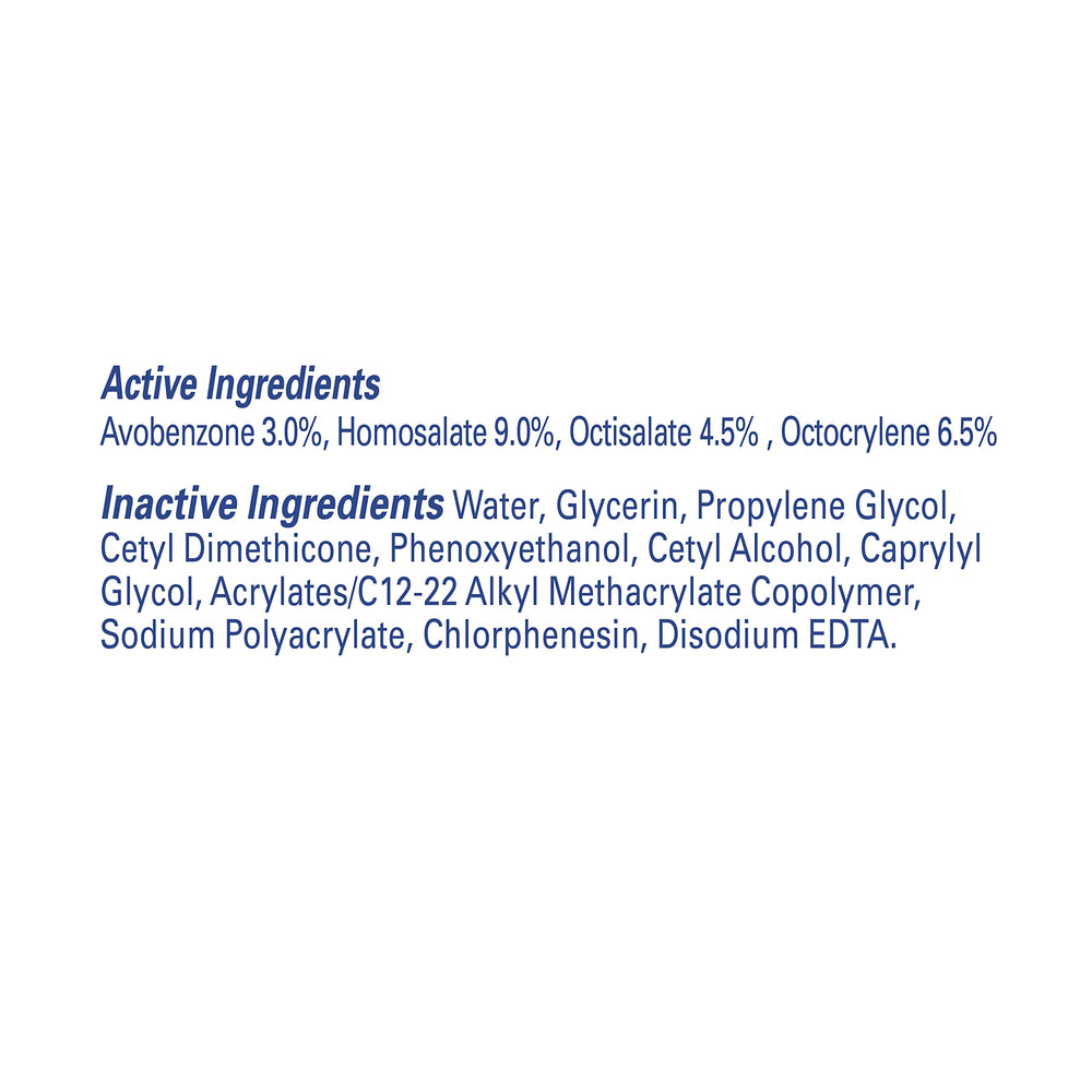 Banana Boat roll-on back label highlighting ingredients and usage guidance benefit