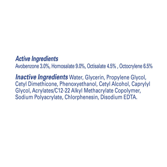 Banana Boat roll-on back label highlighting ingredients and usage guidance benefit