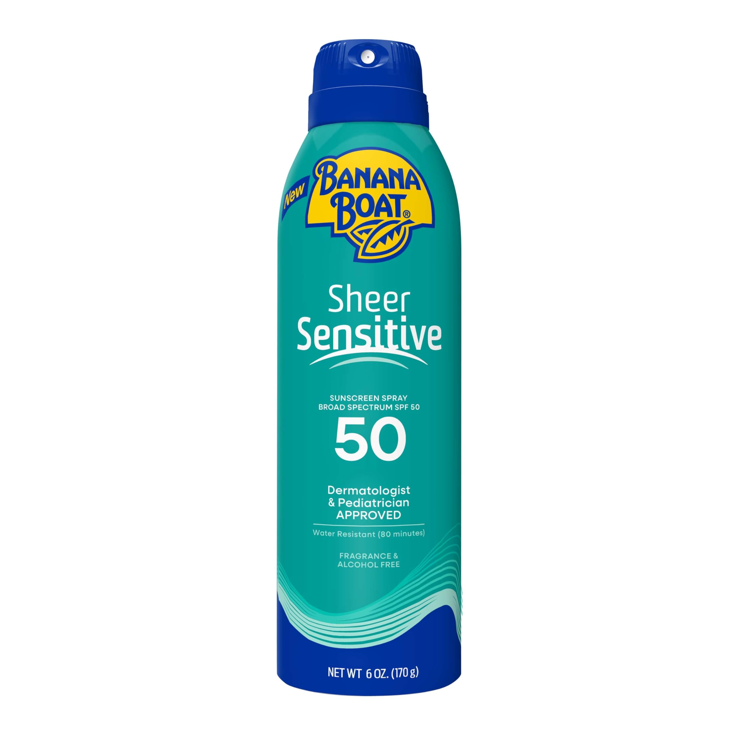 Banana Boat front packaging showing SPF 50 and lightweight benefit