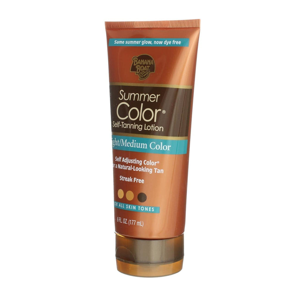 Banana Boat tube next to hand illustrating 6 oz scale and travel-friendly convenience