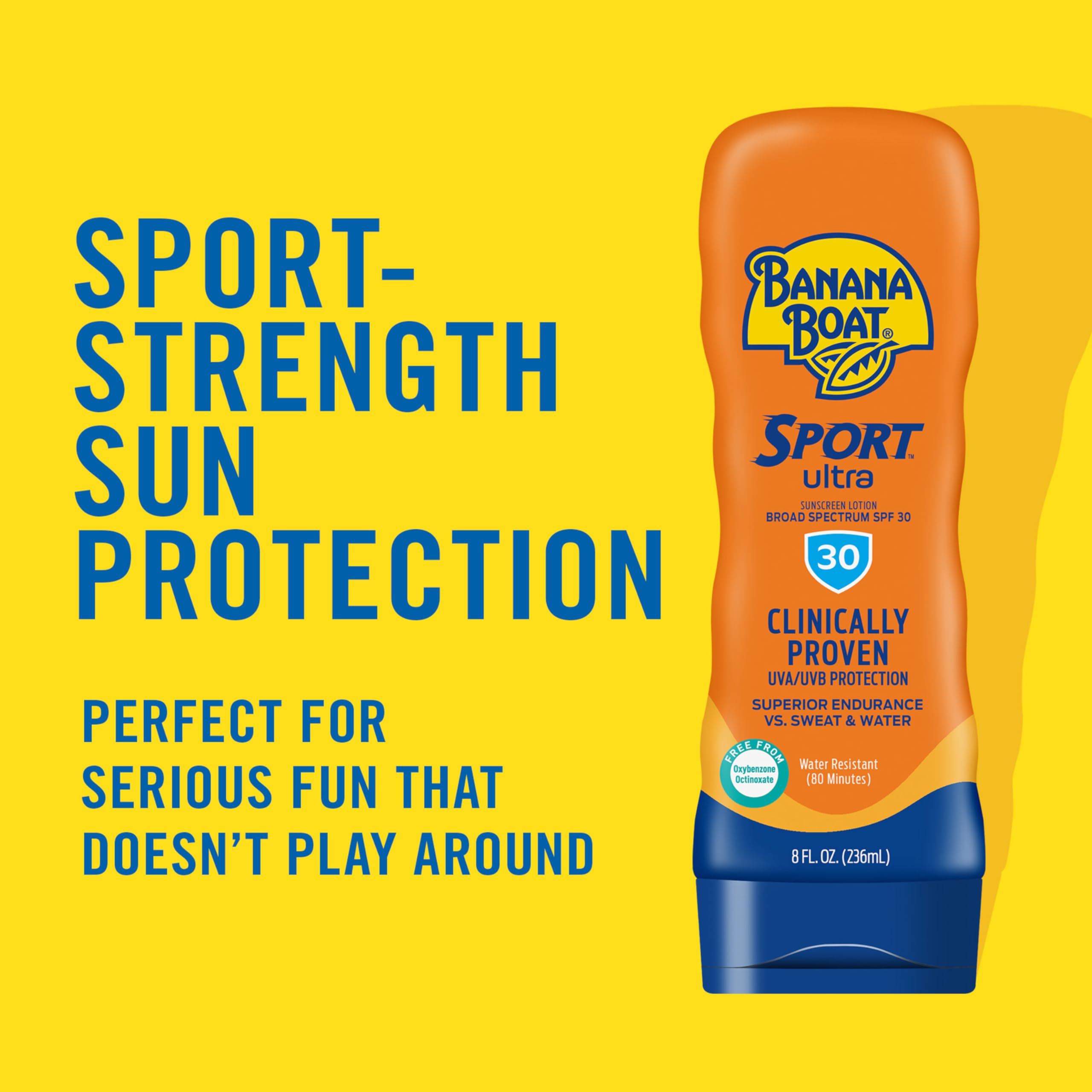 Banana Boat close-up of lotion texture highlighting quick absorption
