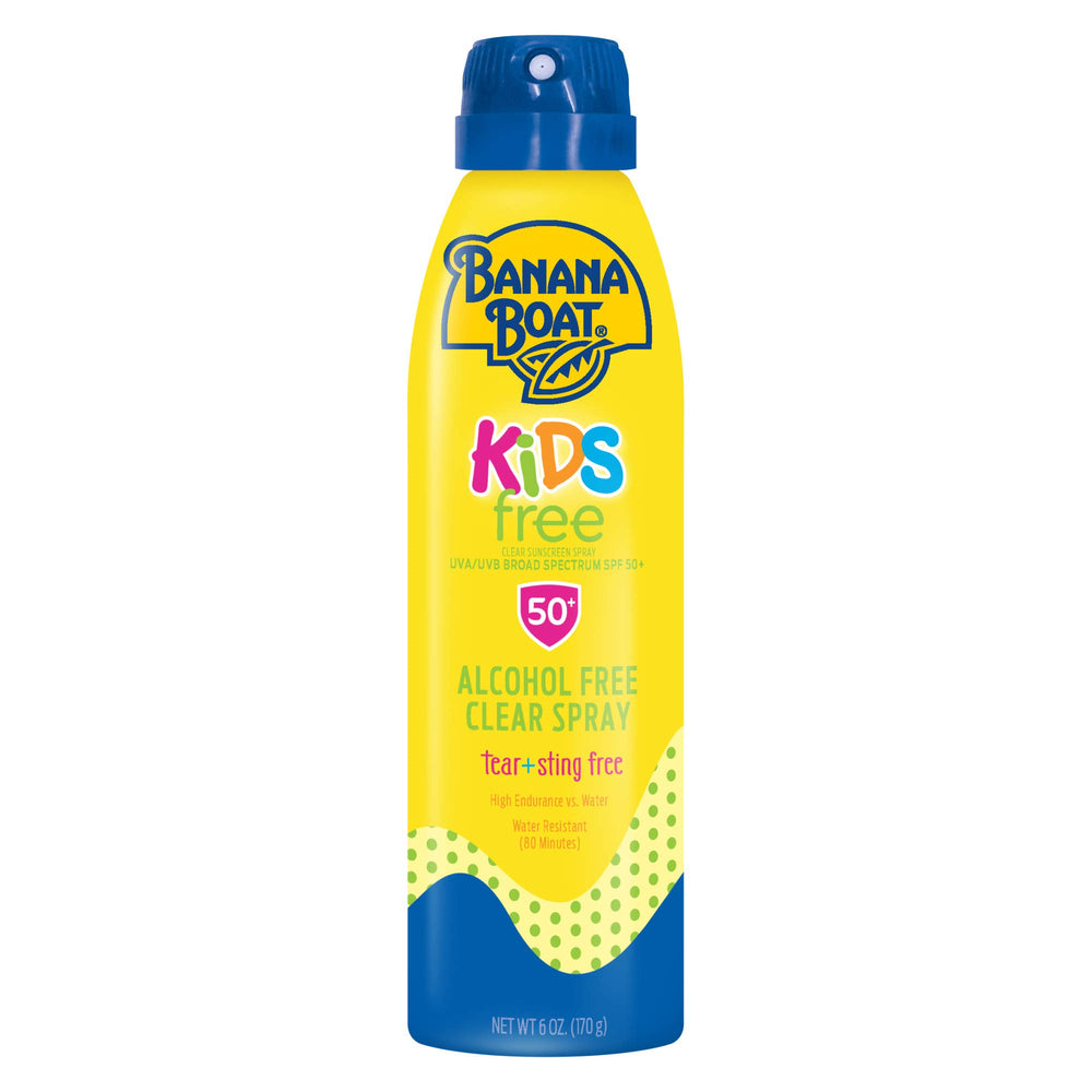 Banana Boat UltraMist front packaging showing clear spray and SPF benefit