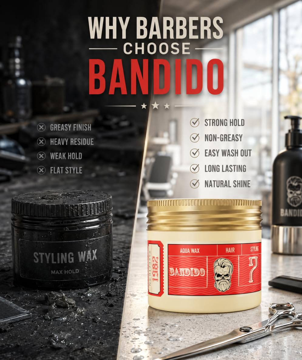 Bandido side label close-up highlighting ingredients and rinse-out benefit