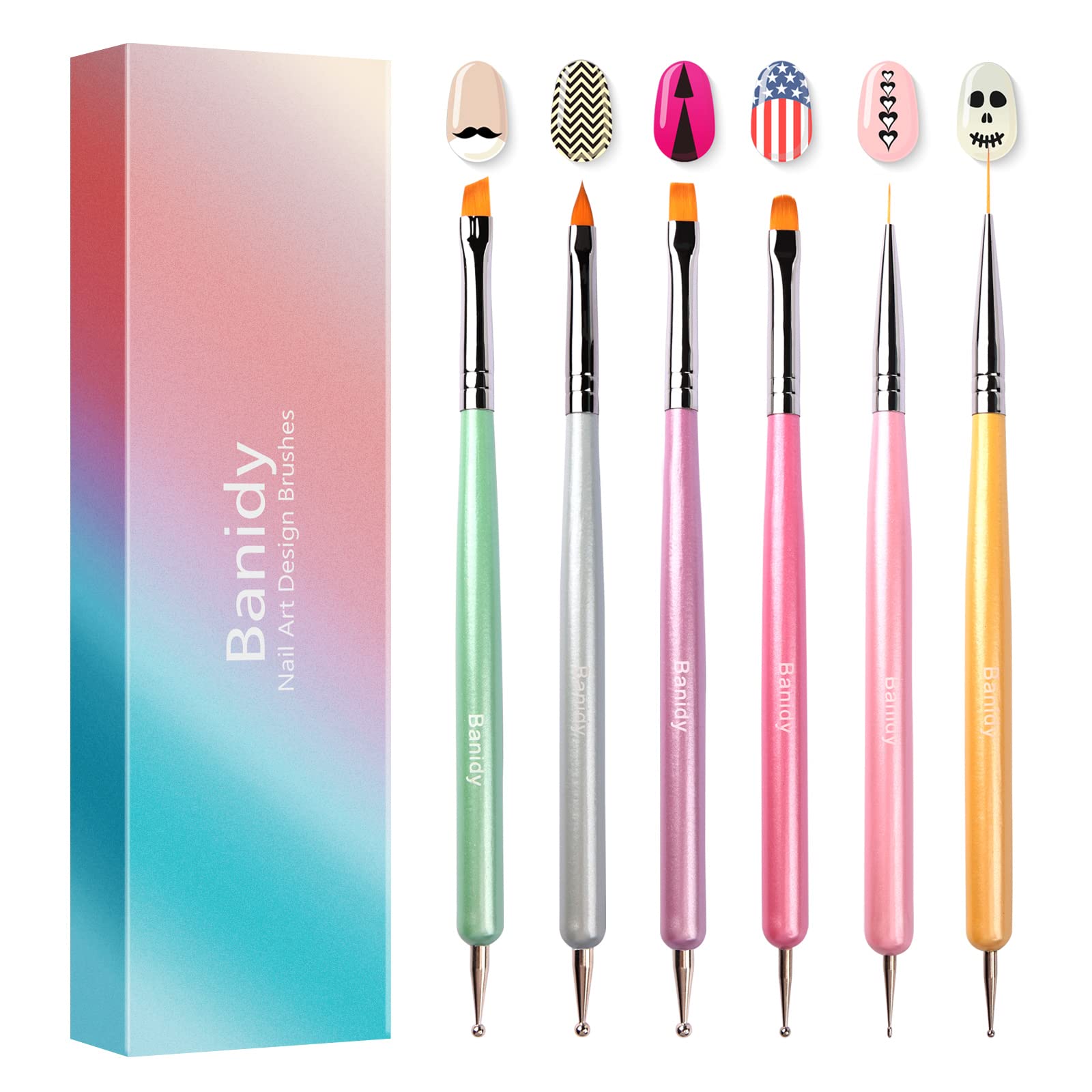 Banidy front packaging showing full 6-piece set and contents, ideal starter kit