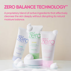 BANILA CO dense lather in hand demonstrating gentle cleansing