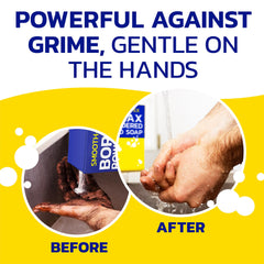 Banner Chemical texture detail with visible mineral scrubbers for effective grease removal