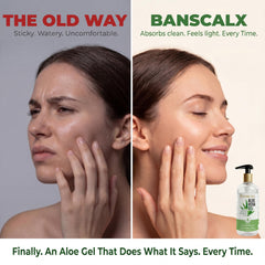 BANSCALX applied on hand to show quick absorption and immediate soothing benefit