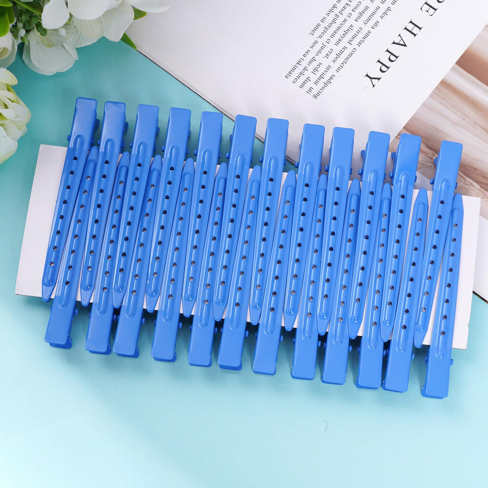 Bantoye clips holding hair section during styling showing precise control benefit
