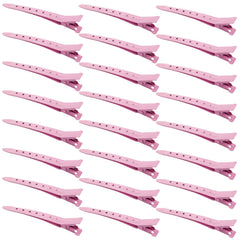 Bantoye front packaging showing 24 pink duck bill clips for organized styling