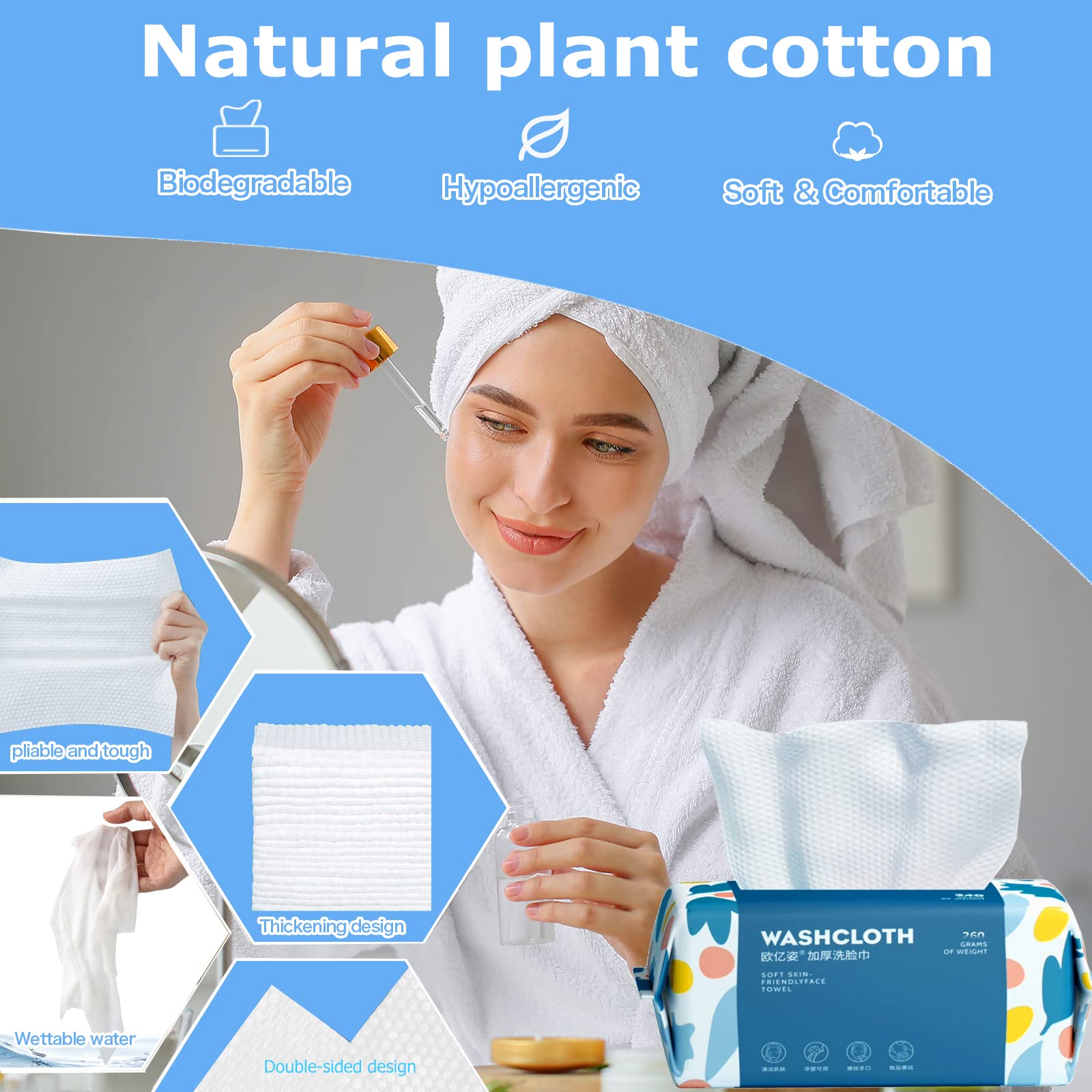 BanYakong towel removing makeup demonstrating effective cleansing benefit