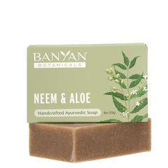 Banyan Botanicals front packaging showing organic neem and aloe benefits