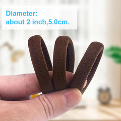 BAOLI close-up of hair tie texture showing seamless cotton surface benefit