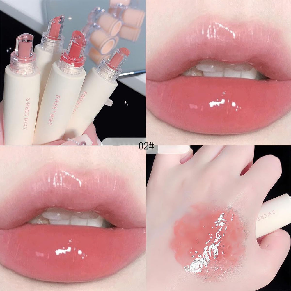 Baorder texture swatches on skin showing jelly shine and true tint benefit