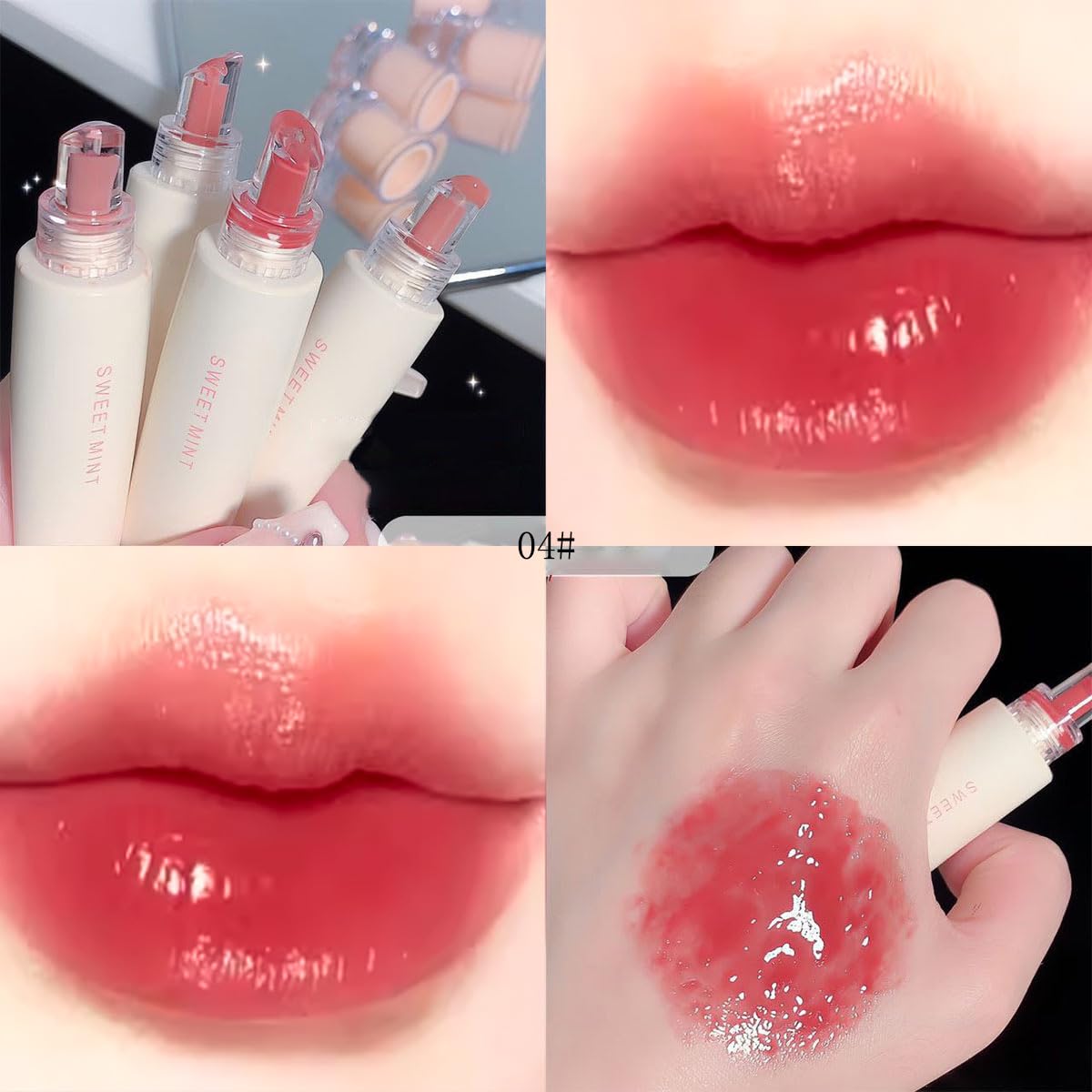 Baorder lip gloss tubes held in hand showing compact travel-friendly benefit