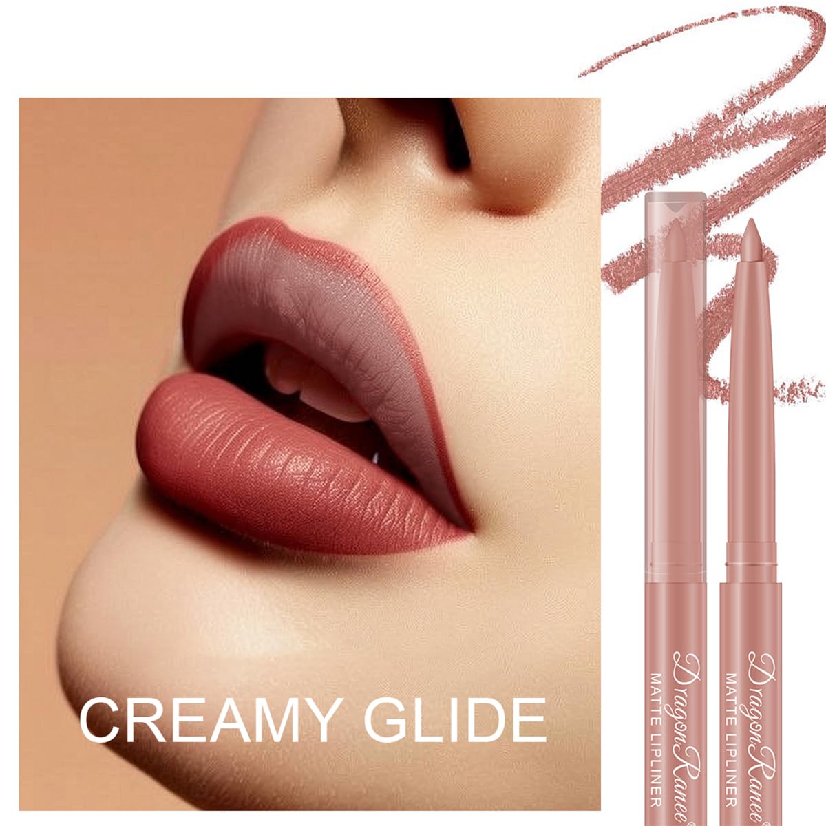 Baorder texture swatches on arm demonstrating creamy matte payoff and pigment