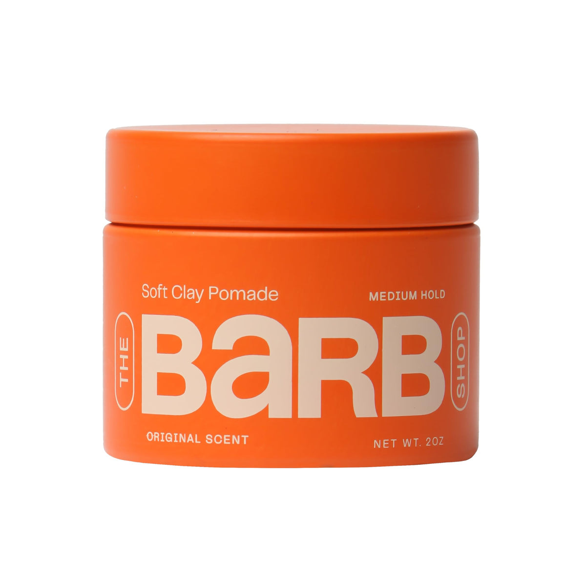 The Barb Shop jar front view showing clean packaging and 2 oz size benefit