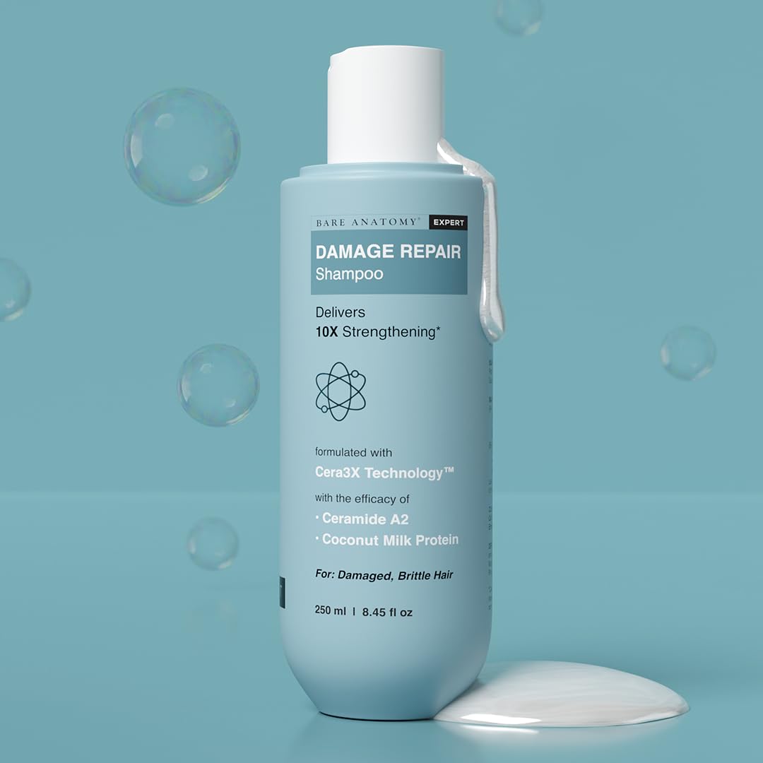 Bare Anatomy close-up of label highlighting Ceramide A2 and ingredient focus for strength