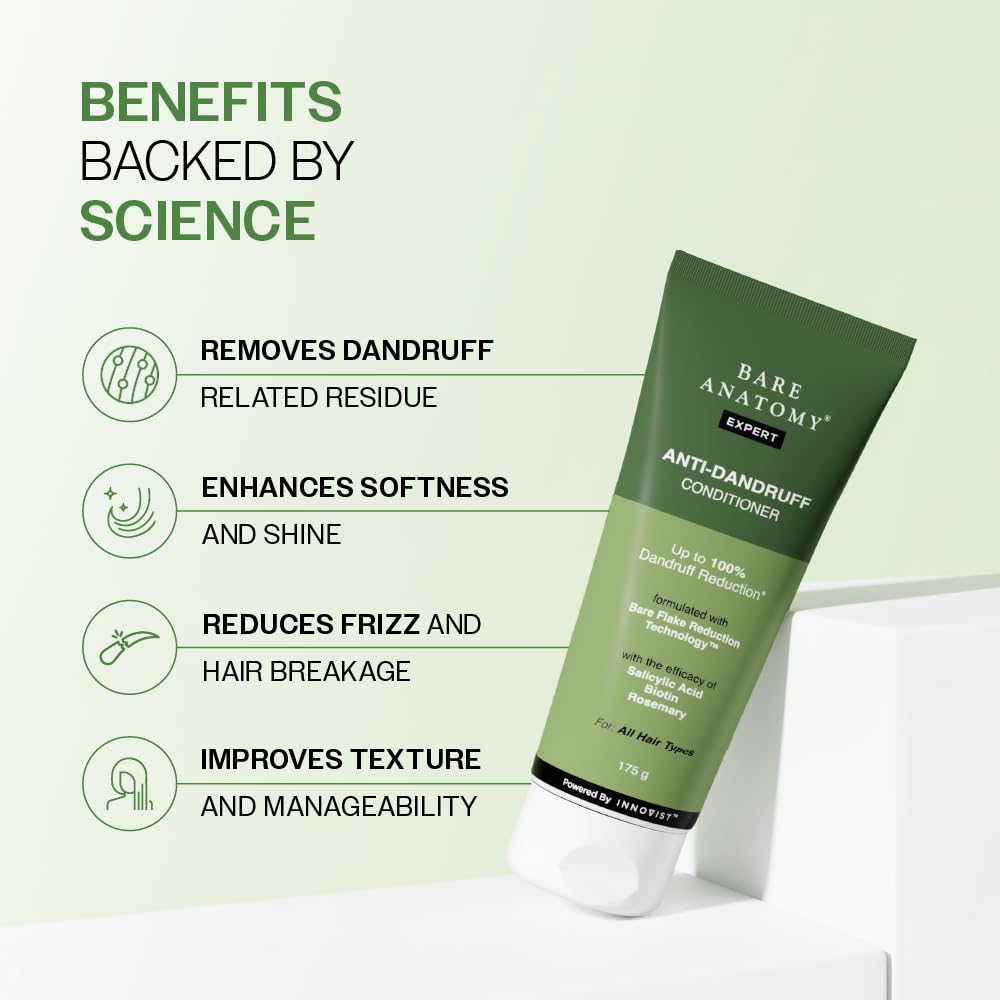 Bare Anatomy label close-up highlighting biotin, salicylic acid and rosemary