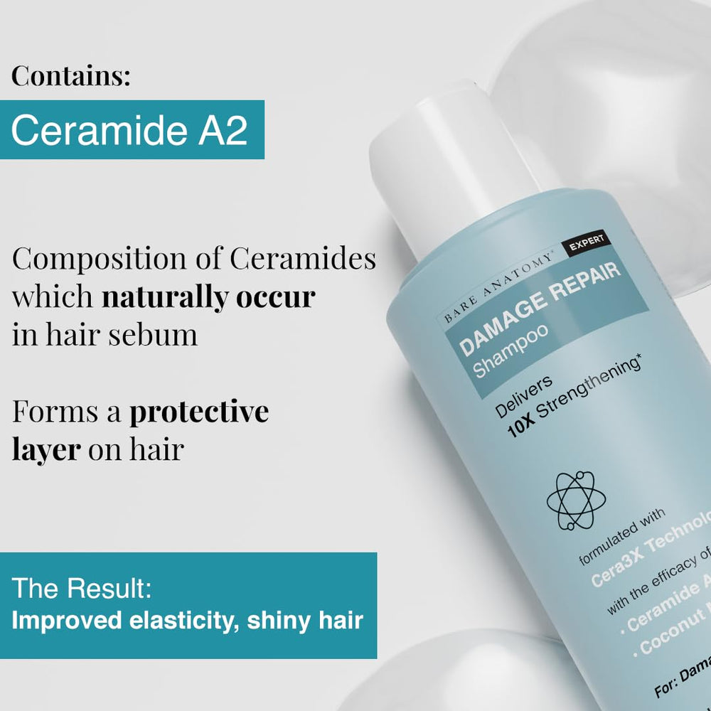 Bare Anatomy ingredient layout showing ceramide composition for moisture lock-in