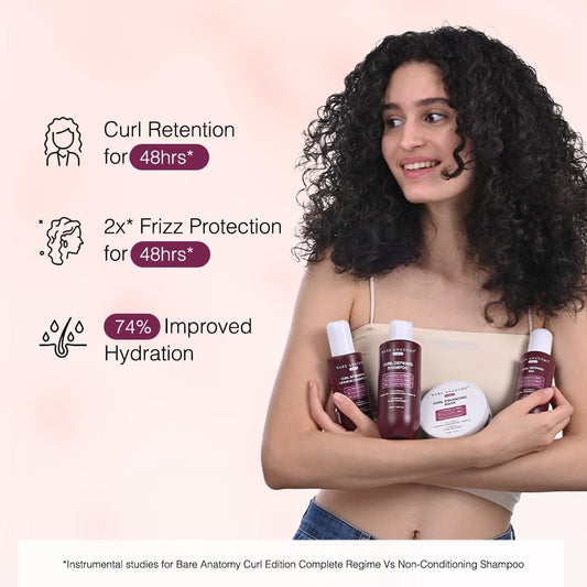 Bare Anatomy label close-up highlighting ingredients and frizz protection benefit