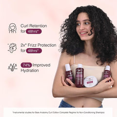 Bare Anatomy label close-up highlighting ingredients and frizz protection benefit