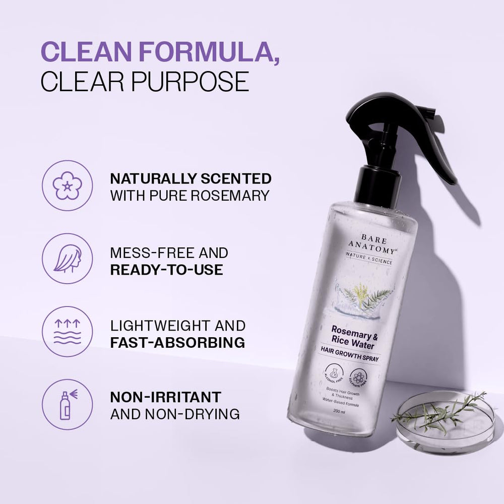 Bare Anatomy bottle in hand illustrating compact 200ml travel-friendly size