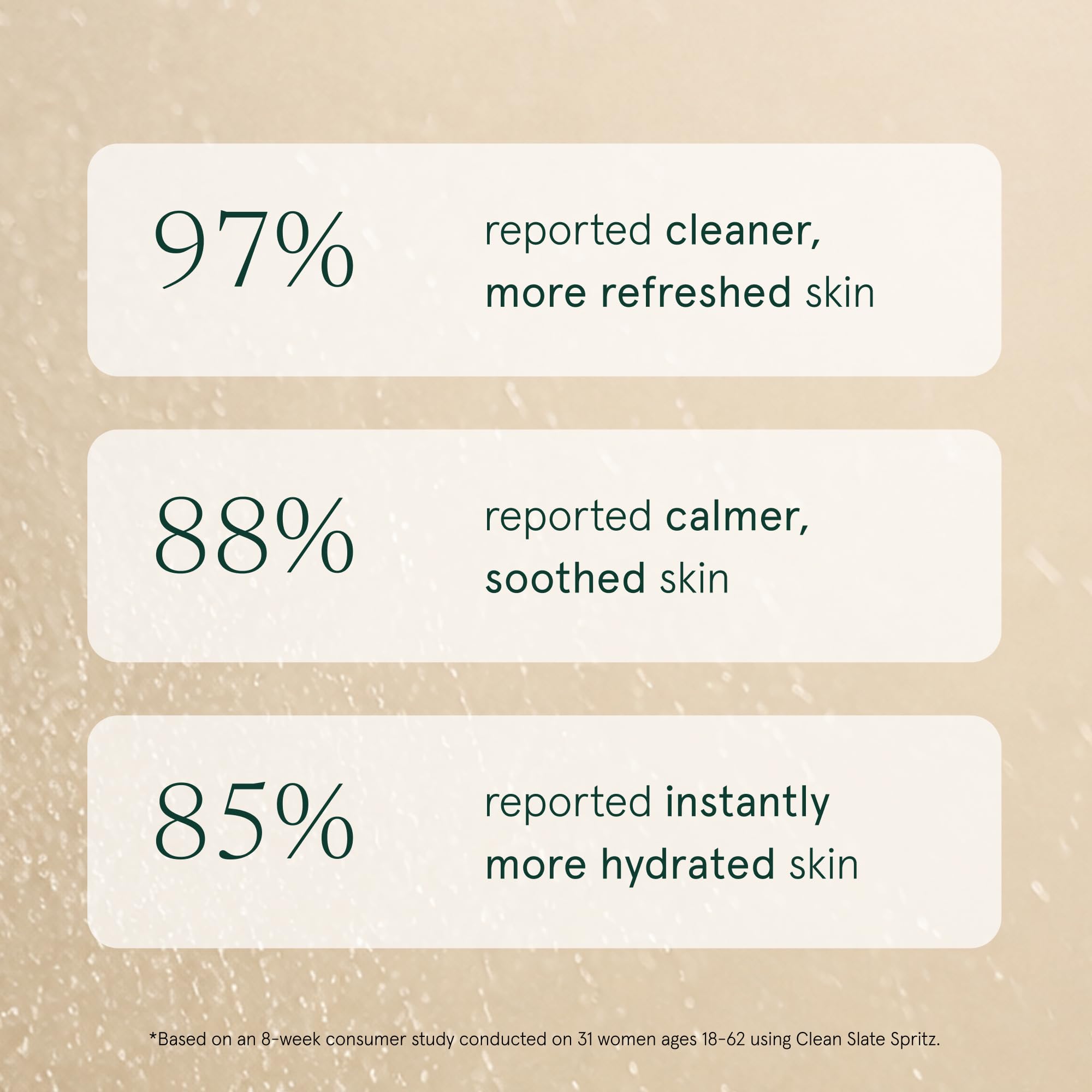 Barefaced Clean Slate mist spraying fine even coverage for setting makeup